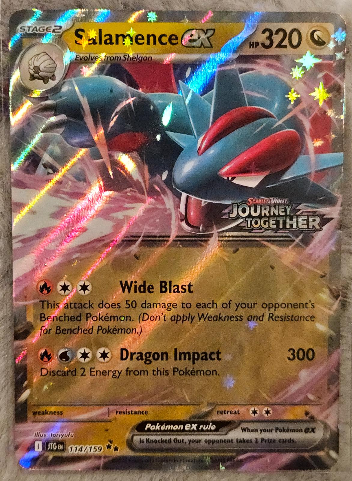 Journey Together Salamence Ex [Stamped] Pokémon card